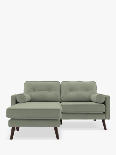 G Plan Vintage The Sixty Five LHF Medium 2 Seater Leather Chaise End Sofa - image 1