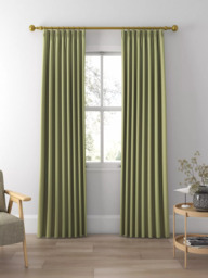 John Lewis Cotton Blend Made to Measure Curtains or Roman Blind, Sage Green - thumbnail 3