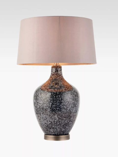 Bay Lighting Esma Glass Table Lamp, Grey - image 1