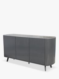 KETTLER Lorenzo 3 Door Sideboard, Grey - thumbnail 1