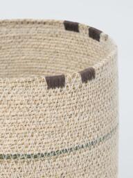 John Lewis Seagrass Stripe Basket, Small, Natural - thumbnail 2