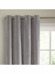 John Lewis Velvet Pair Lined Eyelet Curtains - thumbnail 5