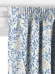 John Lewis Tansy Made to Measure Curtains or Roman Blind, Blue/Yellow - thumbnail 3