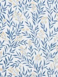 John Lewis Tansy Made to Measure Curtains or Roman Blind, Blue/Yellow - thumbnail 1