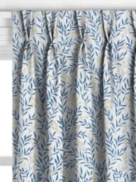 John Lewis Tansy Made to Measure Curtains or Roman Blind, Blue/Yellow - thumbnail 4