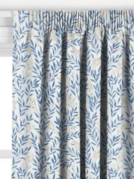 John Lewis Tansy Made to Measure Curtains or Roman Blind, Blue/Yellow - thumbnail 2