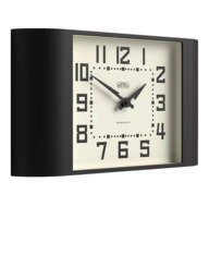 Newgate Clocks Metro Square Dial Analogue Wall Clock, Black - thumbnail 2