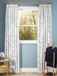 John Lewis Nerine Print Pair Blackout/Thermal Lined Pencil Pleat Curtains, Multi - thumbnail 3