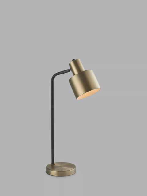 Bay Lighting Giles Desk Lamp, Antique Brass/Black - image 1