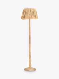 nkuku Sahar Mango Wood Floor Lamp Base, Natural - thumbnail 3