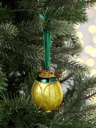 John Lewis The Curator Beetle Bauble, Green - thumbnail 3