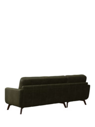 John Lewis Barbican LHF Chaise Leather Sofa, Dark Leg - thumbnail 4