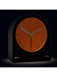 Braun BC22 Classic Analogue Quiet Quartz Alarm Clock, Black - thumbnail 2