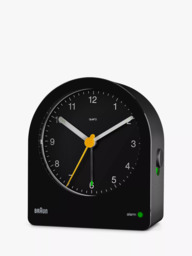 Braun BC22 Classic Analogue Quiet Quartz Alarm Clock, Black - thumbnail 3