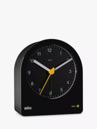 Braun BC22 Classic Analogue Quiet Quartz Alarm Clock, Black - thumbnail 4