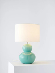 John Lewis + Matthew Williamson Curved Ceramic Lamp Base, H31cm - thumbnail 1