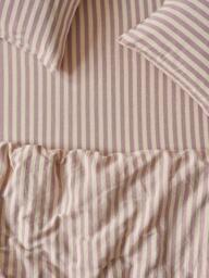 Piglet in Bed Pembroke Stripe Linen Blend Fitted Sheet - thumbnail 1