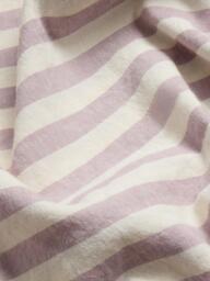 Piglet in Bed Pembroke Stripe Linen Blend Fitted Sheet - thumbnail 3