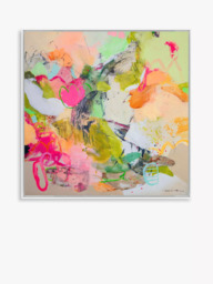 John Lewis Natasha Barnes 'Life is Beautiful' Framed Canvas Print, 106 x 106cm, Multi - thumbnail 1