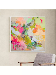 John Lewis Natasha Barnes 'Life is Beautiful' Framed Canvas Print, 106 x 106cm, Multi - thumbnail 2