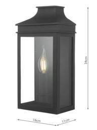 Där Vapour Single Outdoor Wall Light - thumbnail 4