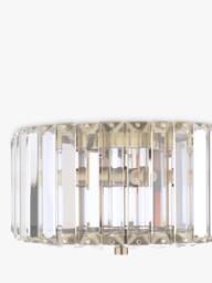 Laura Ashley Fernhurst Cut Glass Small Flush Ceiling Light, Antique Brass - thumbnail 5