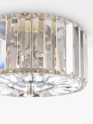 Laura Ashley Fernhurst Cut Glass Small Flush Ceiling Light, Antique Brass - thumbnail 6