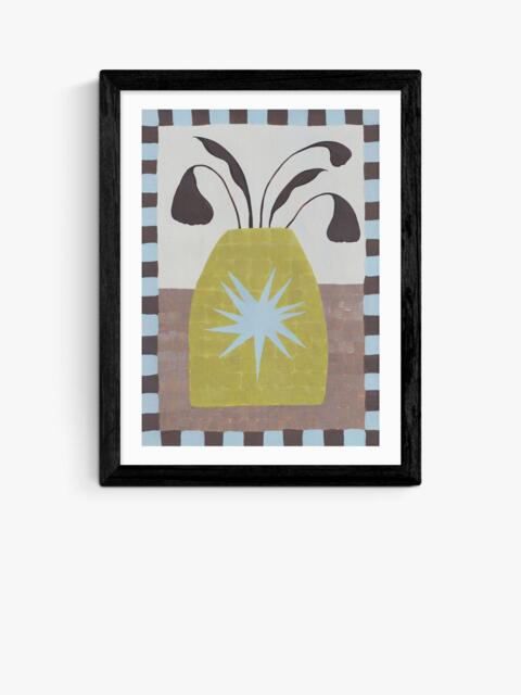 EAST END PRINTS Jazmine Joye 'Star Vase' Framed Print, 43.4 x 33.4cm, Black Frame - image 1