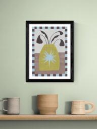 EAST END PRINTS Jazmine Joye 'Star Vase' Framed Print, 43.4 x 33.4cm, Black Frame - thumbnail 2