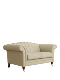 Laura Ashley Gloucester Small 2 Seater Sofa, Teak Leg
