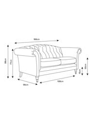 Laura Ashley Gloucester Small 2 Seater Sofa, Teak Leg - thumbnail 4