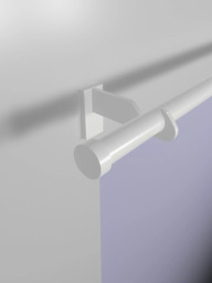 John Lewis Made to Order Select Eyelet Curtain Pole with Stud Finial, Wall Fix, Dia.25mm - thumbnail 4