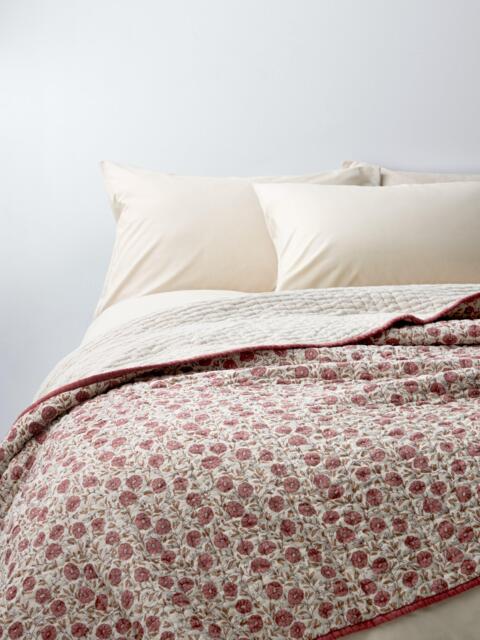 John Lewis Leafield Quilt, Pink Clay - image 1
