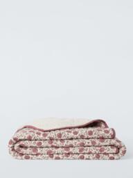 John Lewis Leafield Quilt, Pink Clay - thumbnail 4