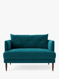 Swoon Kalmar Loveseat, Dark Leg