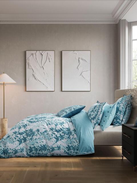 Bedeck of Belfast Meiko Duvet Cover Set, Teal Silver - image 1
