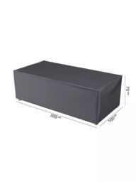 Pacific Aerocover Garden Bench Cover, 205 x 100cm, Anthracite - thumbnail 2