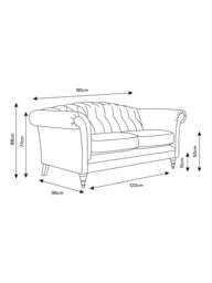 Laura Ashley Gloucester Medium 2 Seater Sofa, Teak Leg - thumbnail 4