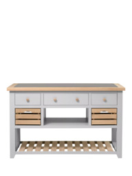 Cotswold Company Chester Kitchen Island, Dove Grey - thumbnail 5