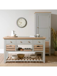 Cotswold Company Chester Kitchen Island, Dove Grey - thumbnail 4