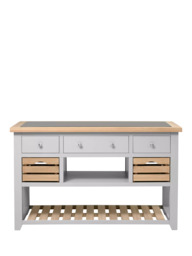 Cotswold Company Chester Kitchen Island, Dove Grey - thumbnail 1