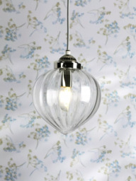 Laura Ashley Whitham Pendant Ceiling Light, Polished Nickel - thumbnail 2