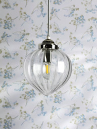 Laura Ashley Whitham Pendant Ceiling Light, Polished Nickel - thumbnail 3