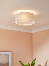 John Lewis Alice Semi Flush Ceiling Light, Natural - thumbnail 2