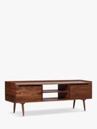 Swoon Southwark Acacia Wood Media Unit, Dark Brown - thumbnail 1