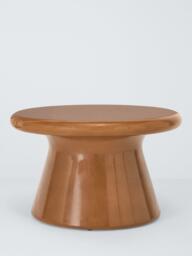 John Lewis Glaze Round Garden Coffee Table, 65cm, Green