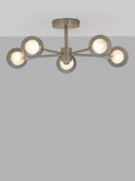 John Lewis Huxley 5 Arm Semi Flush Ceiling Light - thumbnail 1