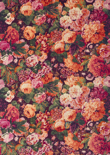 Sanderson Very Rose and Peony Made to Measure Curtains or Roman Blind, Wild Plum - image 1