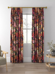 Sanderson Very Rose and Peony Made to Measure Curtains or Roman Blind, Wild Plum - thumbnail 5