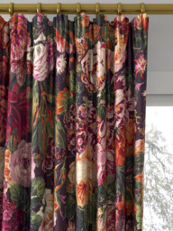Sanderson Very Rose and Peony Made to Measure Curtains or Roman Blind, Wild Plum - thumbnail 2